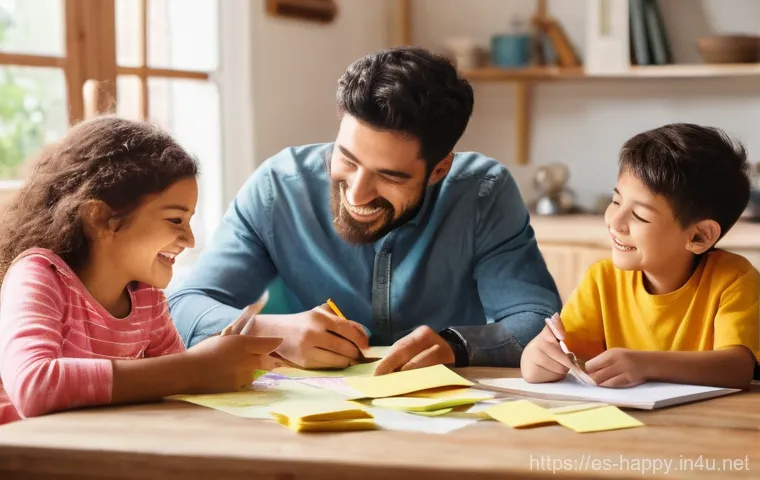 행복을 위한 가족 여행 - **Prompt 1: Family Trip Planning Session**
"A happy and excited Hispanic family of four, includi...