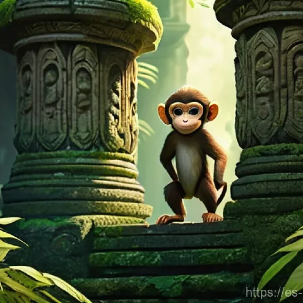 행복을 위한 감정 다스리기 - **Prompt:** A young, adventurous girl, no older than 12, with bright, curious eyes, stands in an anc...